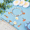 Food Theme Pendant Stitch Markers HJEW-AB00376-5