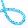 Transparent Glass Bead Strands GLAA-R168-4x6-01C-3