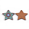 Printed Basswood Pendants LS-WOOD-S045-056B-2