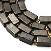 Natural Gold Pyrite/Golden Pyrite Beads Strands G-F833-C01-02-4