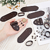 6Pcs Cowhide Leather Loop Keepers FIND-GF0009-19A-3