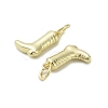 Brass Micro Pave Cubic Zirconia Pendants KK-D384-05G-01-2
