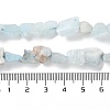 Raw Rough Natural Aquamarine Beads Strands G-B065-C16-5