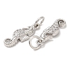 Brass Micro Pave Cubic Zirconia Pendants KK-Q775-04P-2