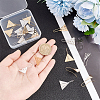 20Pcs 2 Colors Brass Earring Hooks KK-AR0002-97-3
