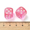 Spray Printed Transparent Acrylic Beads AC-CBA40CF-01G-3