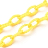 13Pcs 13 Colors Personalized ABS Plastic Cable Chain Necklaces NJEW-JN03483-4