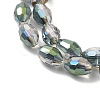 Electroplate Glass Beads Strands EGLA-J013-4x6mm-H02-4