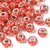 Transparent Resin Rondelle European Beads RESI-S023-19-1