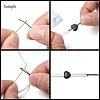 Heart Transparent PVC Plastic Cord Lock for Mouth Cover KY-D013-03E-5