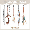 4Pcs Iron Snap Hair Clips OHAR-PH00010-2