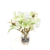 Plastic Flower Miniature Ornaments PW-WG0299B-06-1