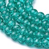 Crackle Glass Beads Strands X-CCG-Q001-8mm-15-3