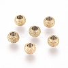 Ion Plating(IP) 304 Stainless Steel Textured Spacer Beads LS-X-STAS-P108-04G-A-1