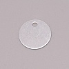 Blank Round Aluminum Engraved Pet Dog ID Tag FIND-WH0096-19B-1