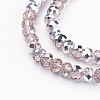 Electroplate Glass Bead Strands X-GR6MMY-19S-2