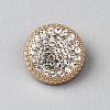 1-Hole Alloy Rhinestone Buttons BUTT-WH0020-69G-1