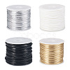 40M 4 Colors PU Leather Thread Cord AJEW-TA0002-29A-1