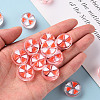 Transparent Enamel Acrylic Beads TACR-S155-005E-5