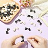 40Pcs 2 Colors Opaque Acrylic Beads SACR-CJ0001-91-5