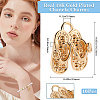 10Pcs Brass Pendants Rhinestone Settings KK-BBC0014-39-2