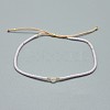 Adjustable Natural Rose Quartz Braided Bead Bracelets BJEW-F391-A01-2