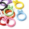 10Pcs Spray Painted Alloy Spring Gate Rings FIND-YW0001-64-3