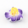 Handmade Polymer Clay 3D Flower Plumeria Beads CLAY-Q192-15mm-04-2