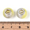 Transparent Resin Rondelle European Beads RESI-N044-02K-3