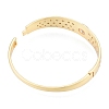 Cubic Zirconia Oval Hinged Bangle BJEW-G651-10G-04-5