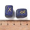 Rectangle Natural Lapis Lazuli Rune Stones G-Z059-01E-3