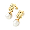 304 Stainless Steel Stud Dangle Earrings EJEW-JE07240-03-4