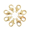 Golden Tone Zinc Alloy Lobster Claw Clasps X-E106-G-NF-1