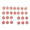 Initial Letter A~Z Alphabet Enamel Charms ENAM-Q437-03-1