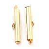 304 Stainless Steel Slide On End Clasp Tubes X-STAS-C044-08C-G-1