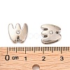 Letter Slider Beads for Watch Band Bracelet Making ALRI-O012-W-NR-3