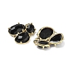 Natural Obsidian Links connectors G-E526-28O-2
