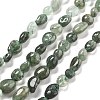 Natural Green Rutilated Quartz Beads Strands G-C179-F07-02-1