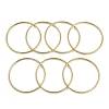 7Pcs Round Vacuum Plating PVD Vacuum Plating 201 Stainless Steel Bangles Sets for Women BJEW-F476-08G-03-3