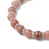 Natural Purple Aventurine Beads Stretch Bracelets for Women BJEW-JB12625-02-4