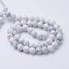 Natural Howlite Beads Strands G-T055-4mm-02-2