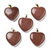 Synthetic Goldstone Pendants G-G956-B15-G-1