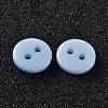2-Hole Flat Round Resin Sewing Buttons for Costume Design BUTT-E119-34L-17-2
