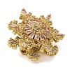 Brass Micro Pave Cubic Zirconia Beads KK-D378-19G-02-2