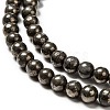 Natural Pyrite Beads Strands X-G-L031-4mm-01-3