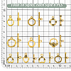 80Pcs 10 Styles Tibetan Style Alloy Toggle Clasps FIND-PH0023-32-4