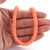 Handmade Polymer Clay Beads Strands CLAY-N008-39-6