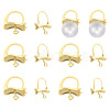 10Pcs Brass Hoop Earring Finding for Women DIY-AR0004-45-1