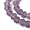 Imitate Austrian Crystal Frosted Glass Beads Strands EGLA-A039-T4mm-MD04-4