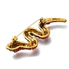 Snake Rhinestones Pins JEWB-M051-02G-01-2